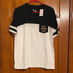 Flirtitude Active Black & White Tee